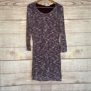 MARINE LAYER long sleeve dress. Maroon. Sz L